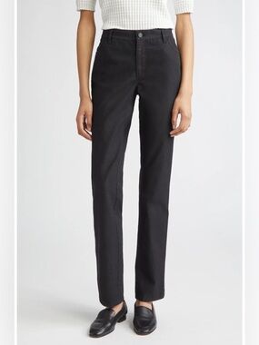 Lafayette 148 New York Thompson Straight-Leg Stretch Denim Jeans in Charcoal 6
